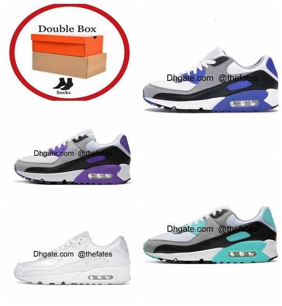 

men shoes 2023 running new 90 90s triple black white leather mesh supernova dust grey malt camo valentines day airs women mens trainers outd, White;red