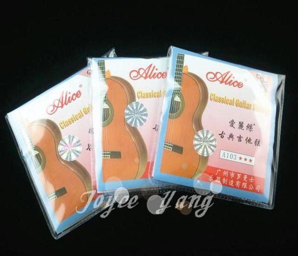 

3 sets of alice a103h clear nylon strings classical guitar strings wholes 8493601