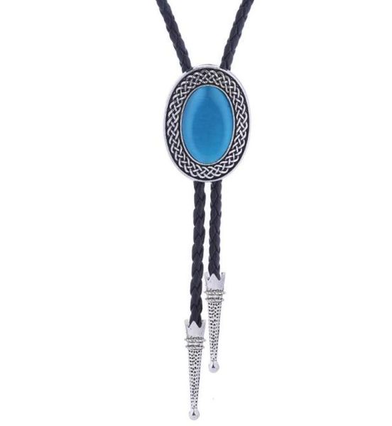 

bow ties celtic pattern oval retro bolo tie silver color014918462, Black;gray