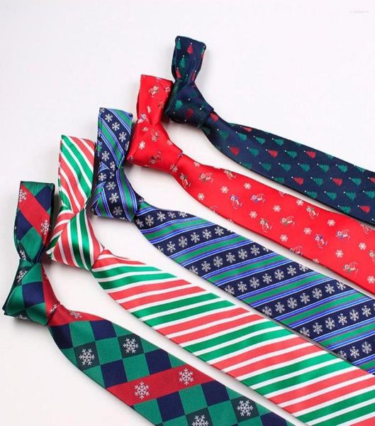

bow ties helisopus christmas tie men039s fashion casual snowflake print polyester neck holiday party necktie whole5668130, Black;gray
