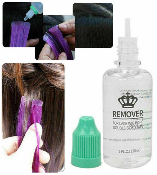 

30ml tape keratin bond remover glue hair extensions pre bonded remy fast easy9425568, Black;brown