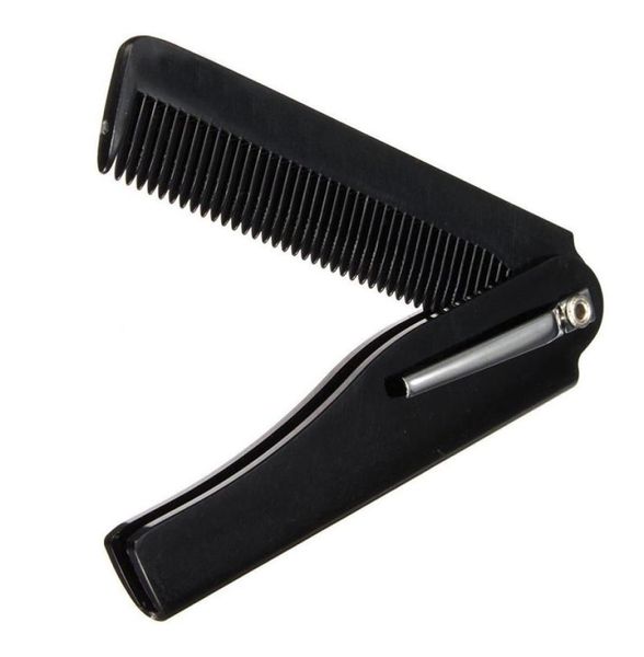 

whole fashion mens womens handmade folding pocket clip hair moustache beard comb7870110, Silver