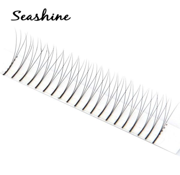 

seashine heat bonded 3d w premade fans eyelashes fans russia volume 007mm and 010mm 3d eyelashes extensions 8451043