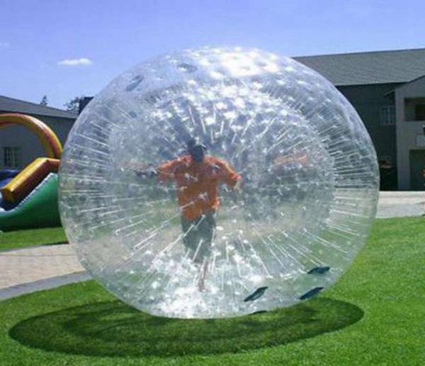 

zorb ball human hamster balls inflatable for land walking or hydro water zorbing games with optional harness 25m 3m7199105
