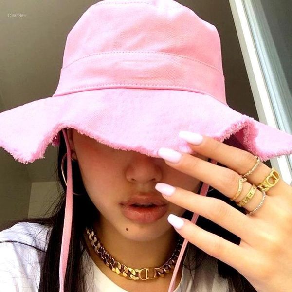 

woman travel hat sunshade summer le bucket artichaut brim hats for outdoor wide bob ofxhv, Blue;gray