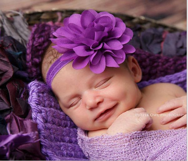 

2020 new baby chiffon flowers hairbands newborn infant soft nylon headbands hair accessories for girls kids toddler childrens head8796567, Slivery;white