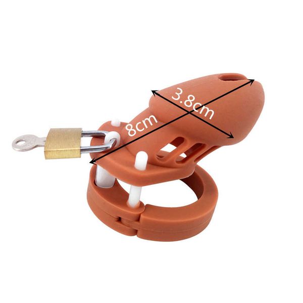 

frrk chastity lock men's cage device multi color