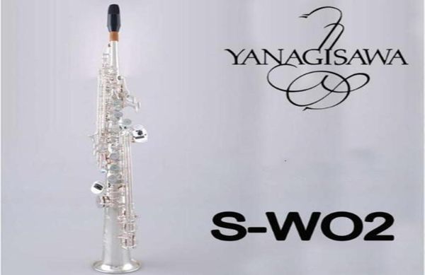 

japan yanagisawa sw02 b flat music instrument silver plating soprano saxophone yanagisawa straight sax 1864697