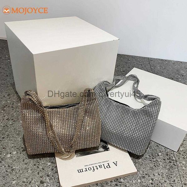 

totes 2022 trend rhinestone handbag for women bag diamonds shoulder bag purse ladies female crossbody bag shining diamond bag clutch