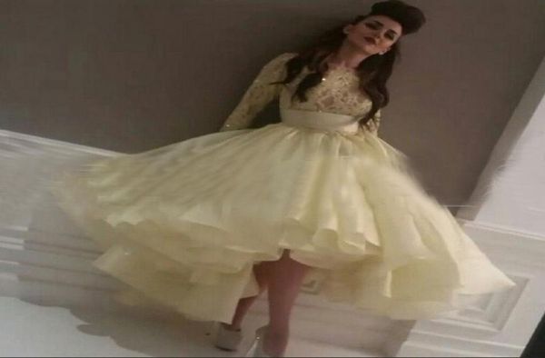 

2015 prom dress yellow sparking beading bodice long sleeve organza ball gown tea length evening gowns dhyz 011375406, Black