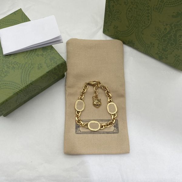 

designer ggsity charm bracelet fashion retro luxury design jewelry, Golden;silver