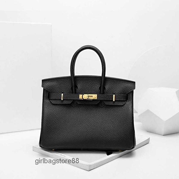 

lychee lady designer bag birkins bags tote 2023 grain leather large capacity handbag crossbody women's fashion 35cm women handbags