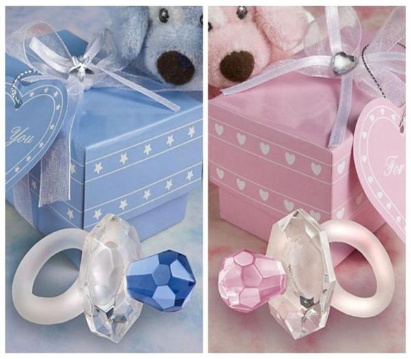 

10 pieceslot adorable kids gifts crystal pacifier favor for baby baptism gift and party favors9781165
