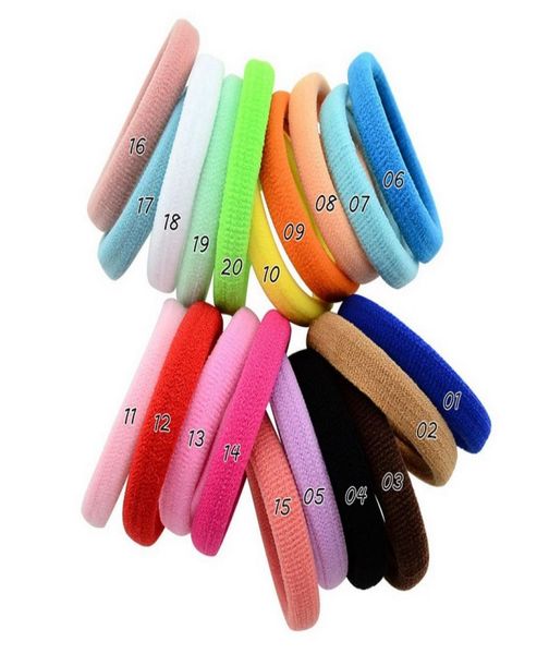 

mix colors 43cm boutique solid high elastic hair tie rope hairband handmade bows hair accessories for baby girls a1877733635, Slivery;white