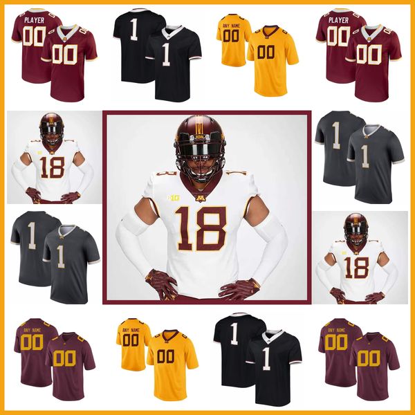 

minnesota golden gophers football jersey jack hawkinson cody lindenberg tyler stolsky lucas finnessy tyler stolsky hayden schwartz eli mau m, Black