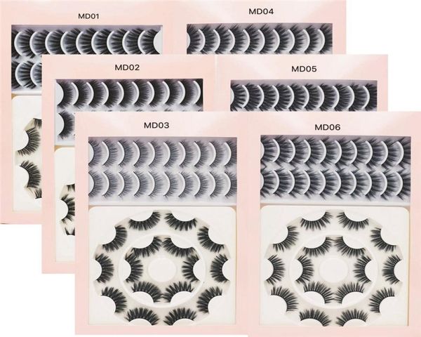 

new 18 pair faux 3d mink eyelashes natual false eyelashes cruelty makeup thick mink lashes crisscross lashes eyelash extensio1203716