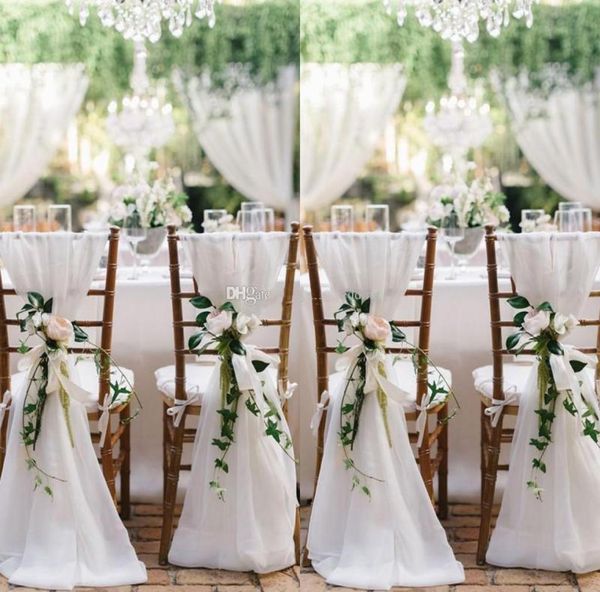 

2016 new designer chair sashes wedding accessory wedding supplies wedding decoration ruffles chiffon chair covers1569793