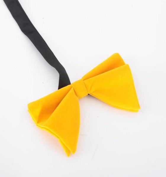 

bow ties velvet big tie men039s cravatas solid color red blue for man wedding gift knot formal wear accessories8549950, Black;gray