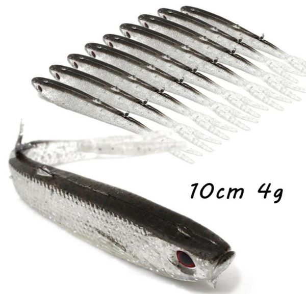 

20pcslot 10cm 4g 3d eyes bionic fish silicone fishing lure soft baits lures artificial bait pesca tackle accessories bl2764935831