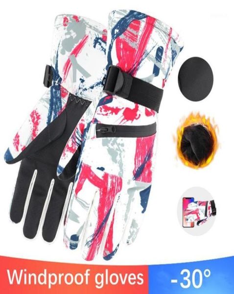 

2021 new women ski gloves ultralight waterproof winter warm snowboard glove motorcycle riding snow windproof gloves18368309
