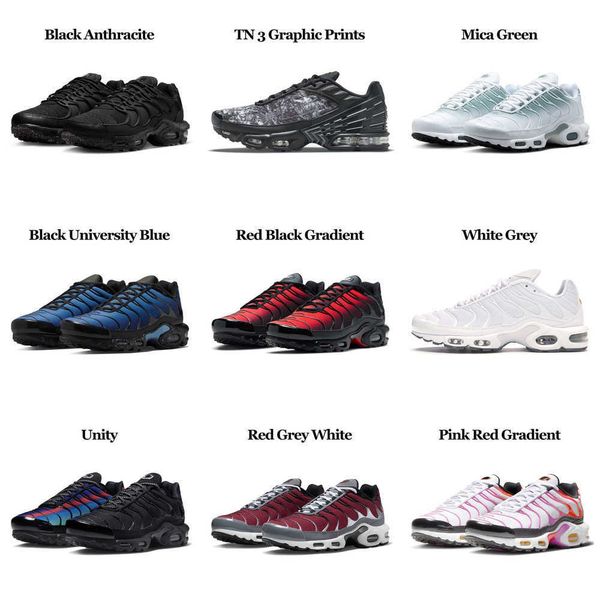 

plus terrascape tn 3 running shoes tns women mens trainers triple black white unity hyper blue atlanta bred reflective outdoor sports sneake, White;red
