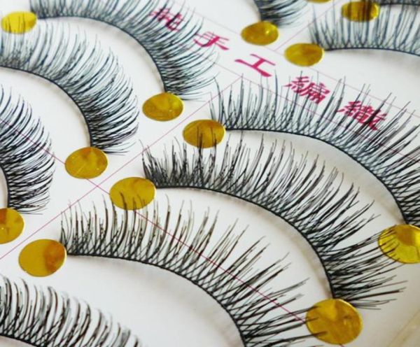 

handmade natural false eyelashes cotton thick eyelashes terrier e5 natural bare makeup cross thick false eyelashes4276003