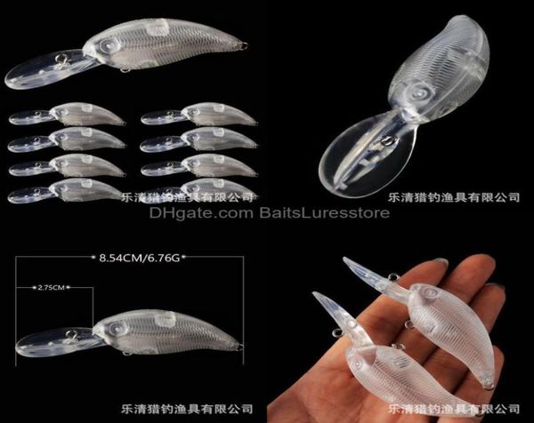 

baits lures unpainted fishing blank body lure baitsluresstore lu yaranta minoen embryo 8cm 676g thickened long tongue transpare1894080