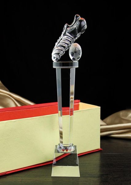 

custom striker football trophy award golden boot fans crystal cup custom lettering competition awards5515288
