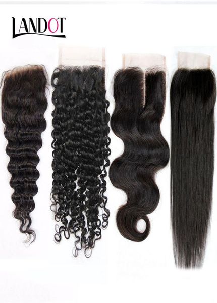 

8a peruvian malaysian indian brazilian virgin human hair lace closure cambodian mongolian body wave straight loose deep kinky curl3834124, Black;brown