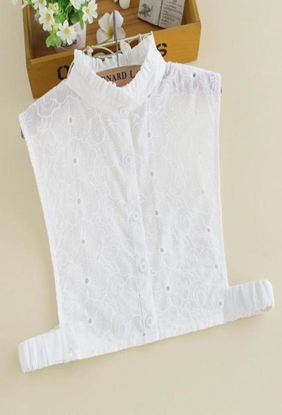 

bow ties elegant women shirt stand fake collar flase collars sweater female hollow half detachable decor nep kraagie4987734, Black;gray