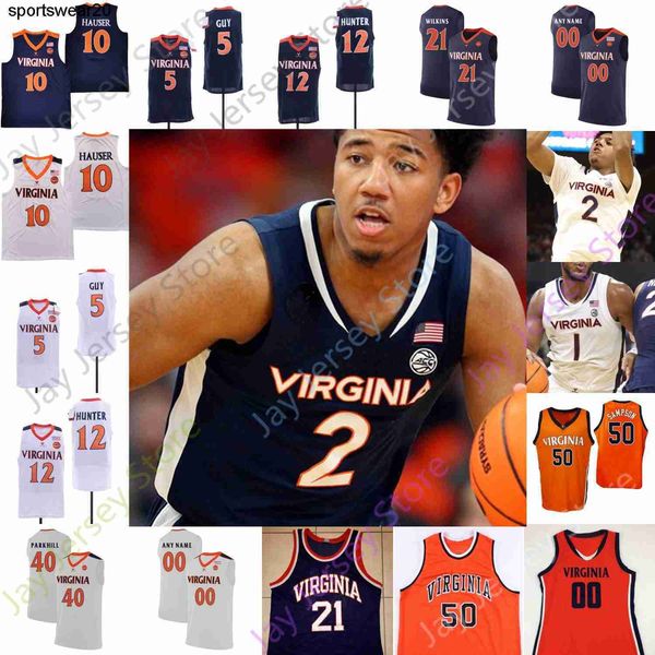

new college jersey basketball jerseys ncaa 2023 virginia armaan franklin kihei clark jayden gardner reece beekman ben vander plas, Black;red