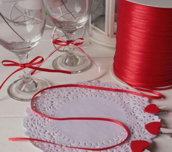 

18quot3mm satin ribbon wedding party craft sewing decorations 1 roll 880yds3580733