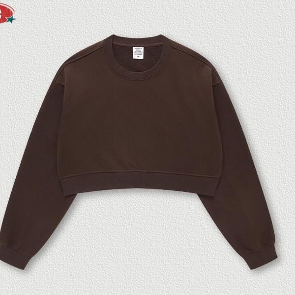 

women's sweatshirts sweater grey xl nice cotton 23ss, Black