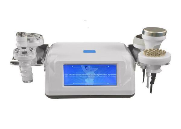 

6 in1 40k cavitation slimming machine microcurrent multifunctional 5d body sculpting vacuum rf body massager shaping2145397, Black;white