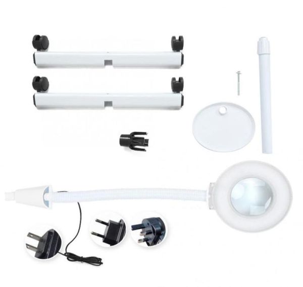 

adjustable led tattoo lamp nail art lamp omnidirectional wheel cold light magnifier magnifying3882723, Silver