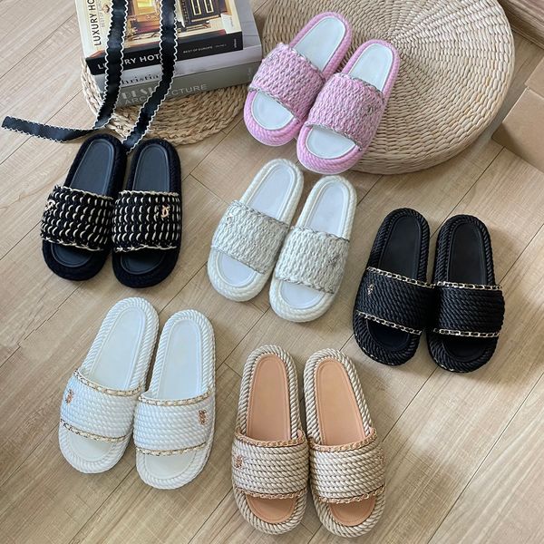 

designer slippers women's slippers sandals with original dust bag black floral canvas green flower shoes fashion luxury summer sandals