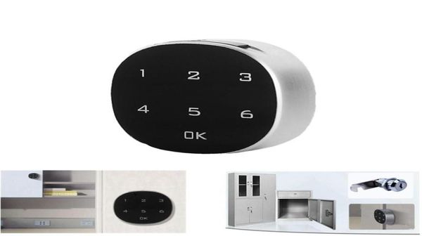 

factory whole touch screen digital smart electronic password lock security alarm for cabinate keypad drawer office digital lock2642527911