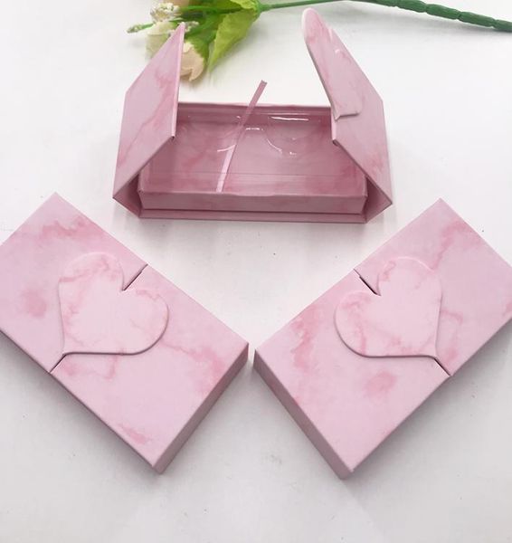 

marble folio lashes box magnetic packing dramatic pink eyelashes case strip lashes custom logo new style 2021 popular box4297427