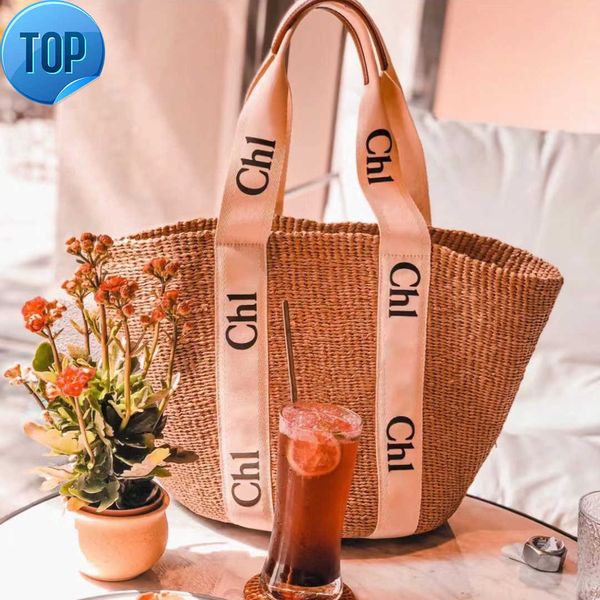 

straw bag vintage luxurys weekend shopping designers fashion cross body shoulder totes basket handbag women men wallet travel pochette city