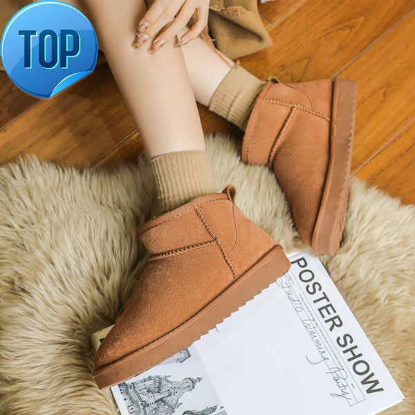 

boots 2022 aus u5854 classical short miniwomen snow boots keep warm boot man womens plush casual warm boots sheepskinhugggss, Black