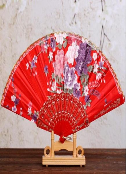 

wedding ladies hand fans advertising and promotional folding fans 7quot dancing lace fan bridal accessories guest gift7050759, White