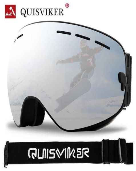 

quisviker new double layers antifog ski goggles for men snow snowboard googles skiing eyewear snowmobile glasses ski mask1136950