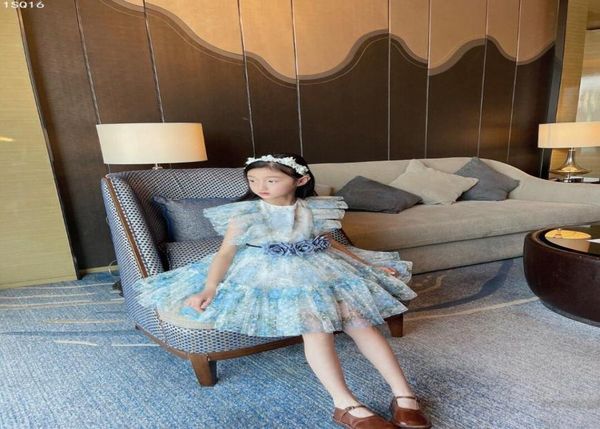 

summer girl dress for baby girls lace flower dresses children clothes girls fashion cute outwear with belt3976928, Red;yellow