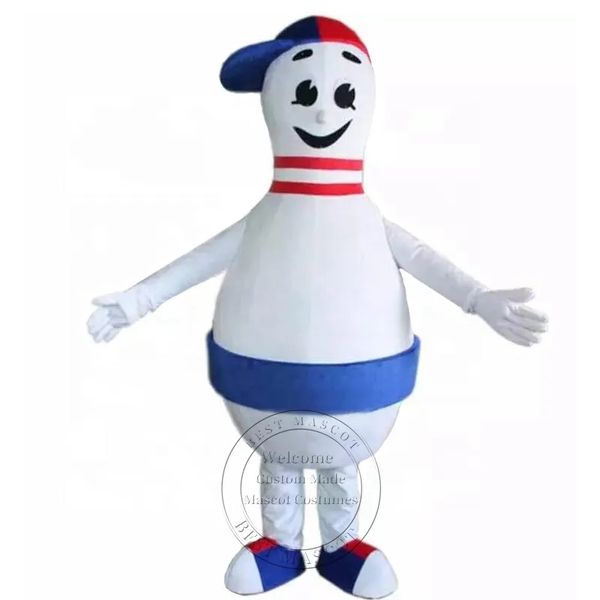 

new bowling mascot costume custom fancy costume anime ad apparel, Red;yellow
