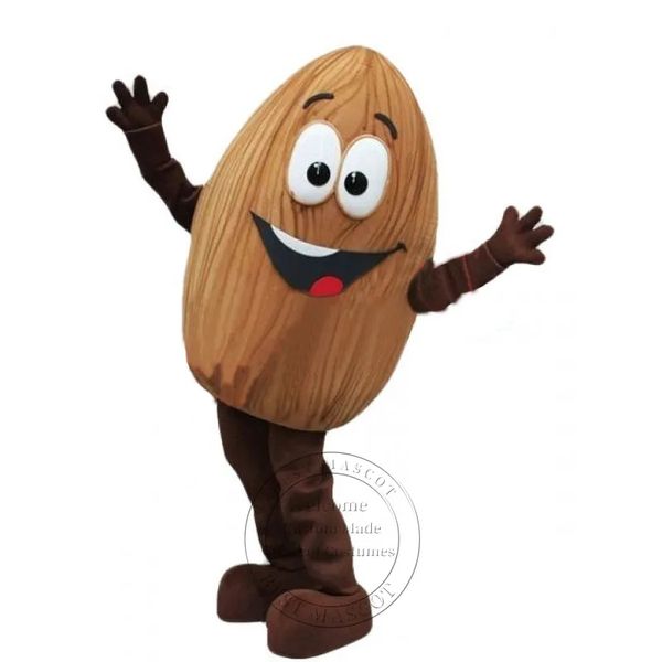 

super cute almond mascot costume carnival performance apparel cartoon theme fancy dress ad apparel, Red;yellow
