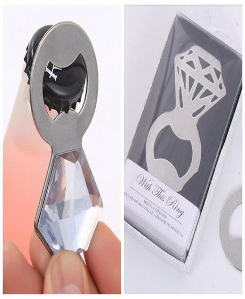 

25 pieceslot wedding celebration gift of sparkle and pop diamond bottle opener party favors for wedding souvenirs7534595