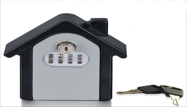 

wall mounted combination lock box password key outdoor storage key safe box8742233
