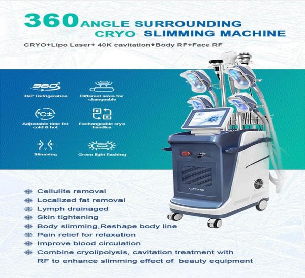 

360 cryo skin lift slimming cryolipolysis machine technology vaccum therapy cryo therapy 5 handles working fat cryolipolysis equip4574176