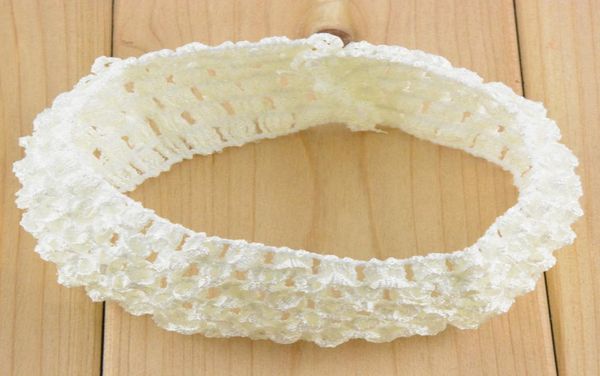 

korea children knitted elastic headbands baby crochet hair band 38 color 60 pl delivery 908 v25845536, Slivery;white