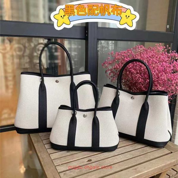 

luxury designer tote bags h home party garden online store 2023 new cowhide womens bag single shoulder crossbody tote canvas with leather ha